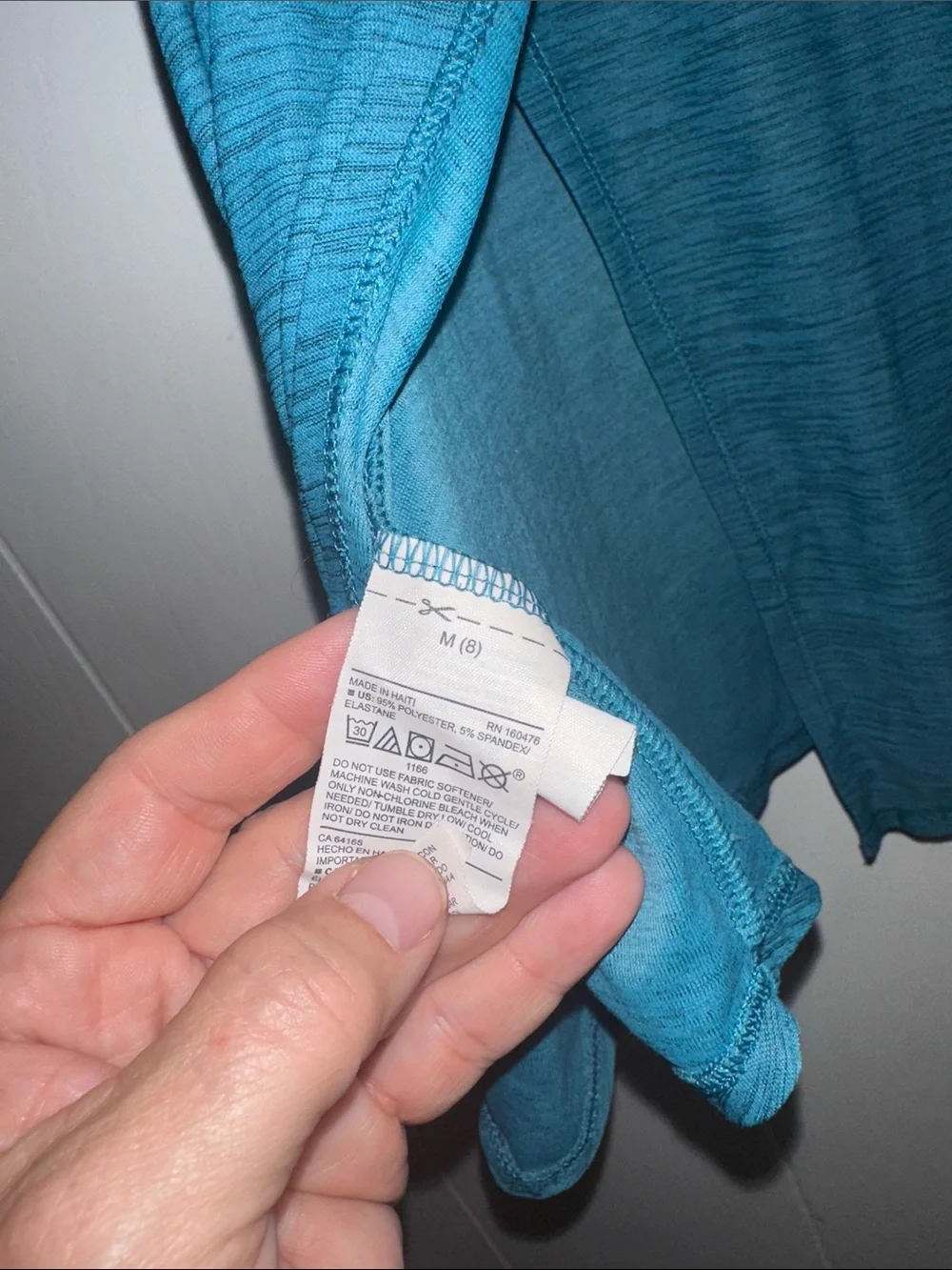 Old Navy Teal Space-Dye Swing Tank Top